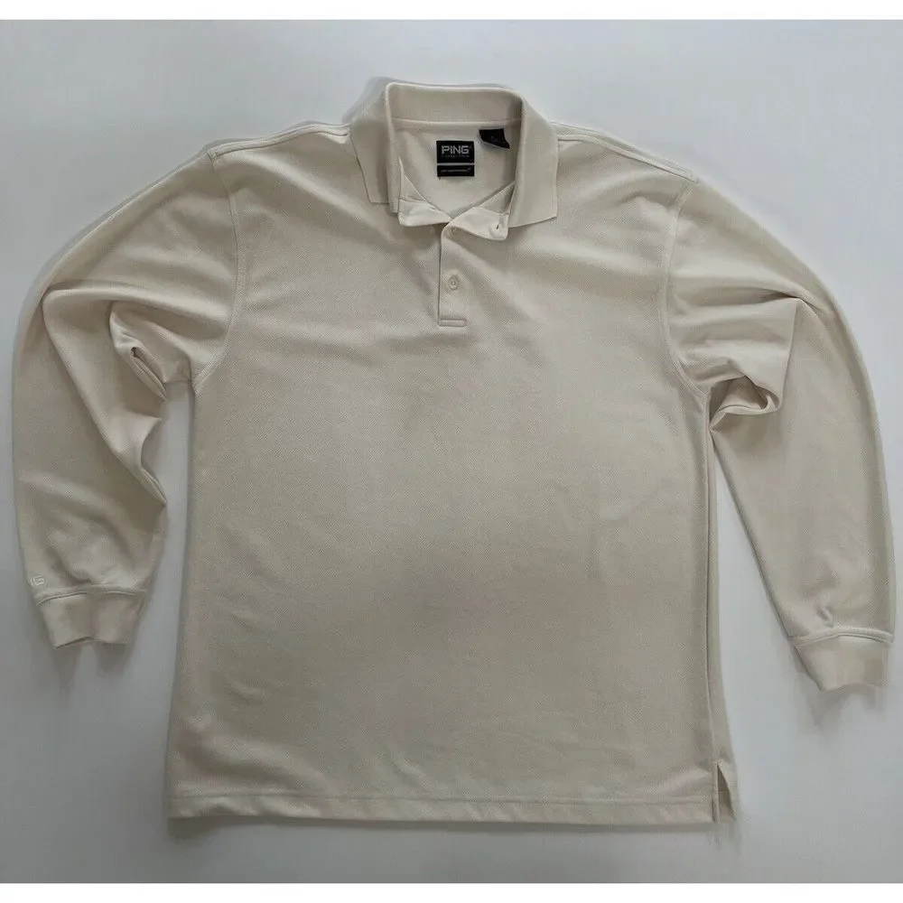 Ping Collection Dry‎ Fiber Dynamics Long Sleeve Golf Polo Mens XL